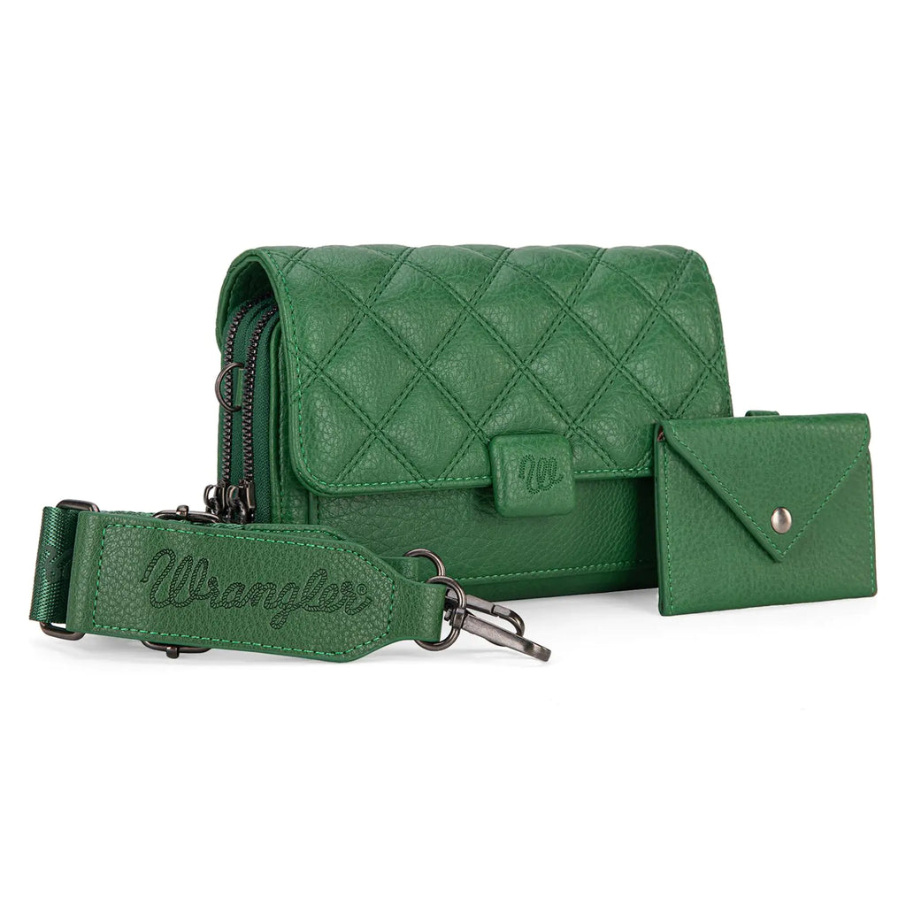 Wrangler Quilted Crossbody Purse for Women